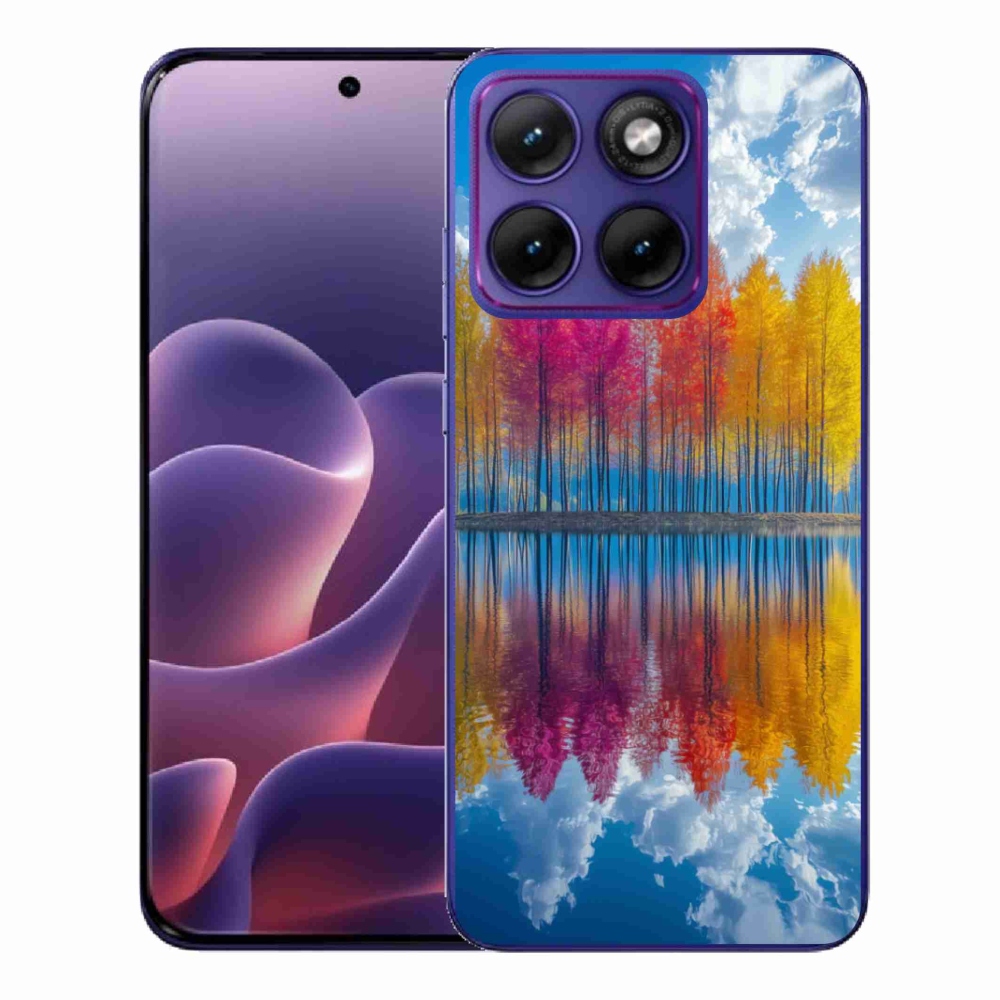 Gélový kryt mmCase na Motorola Edge 70 Fusion - farebné stromy