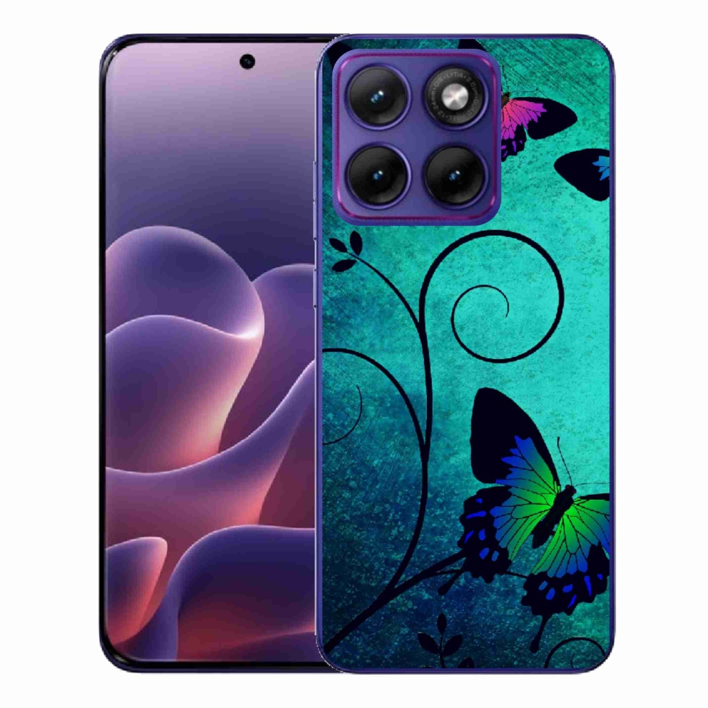 Gélový kryt mmCase na Motorola Edge 70 Fusion - farební motýle