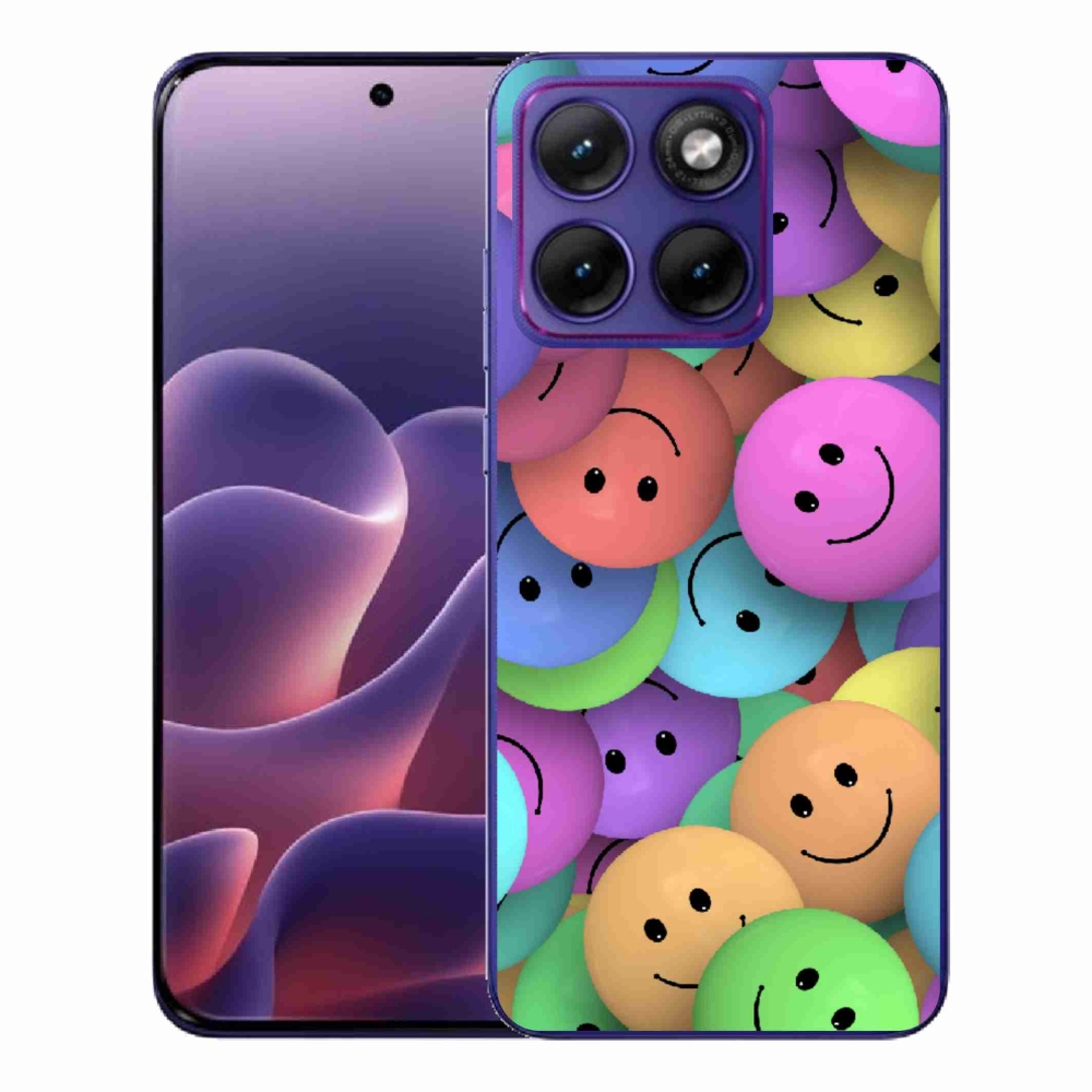 Gélový kryt mmCase na Motorola Edge 70 Fusion - farební smajlíci