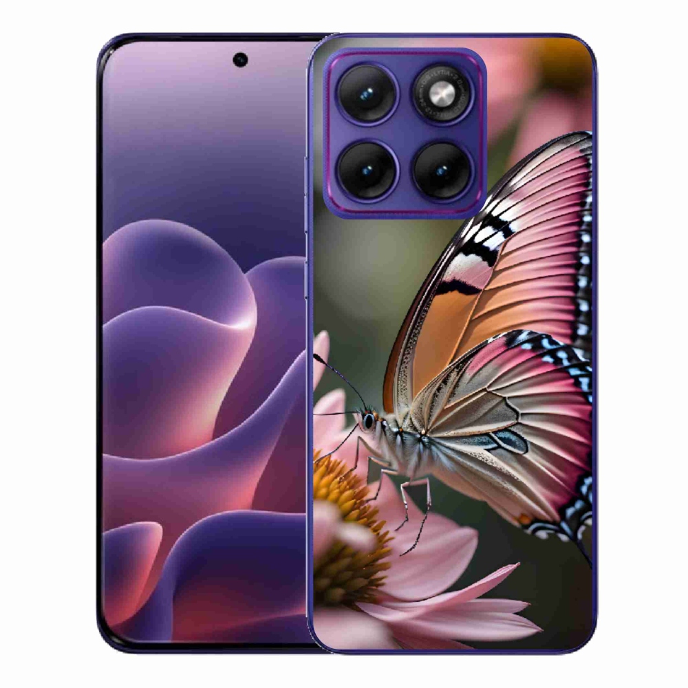 Gélový kryt mmCase na Motorola Edge 70 Fusion - farebný motýľ