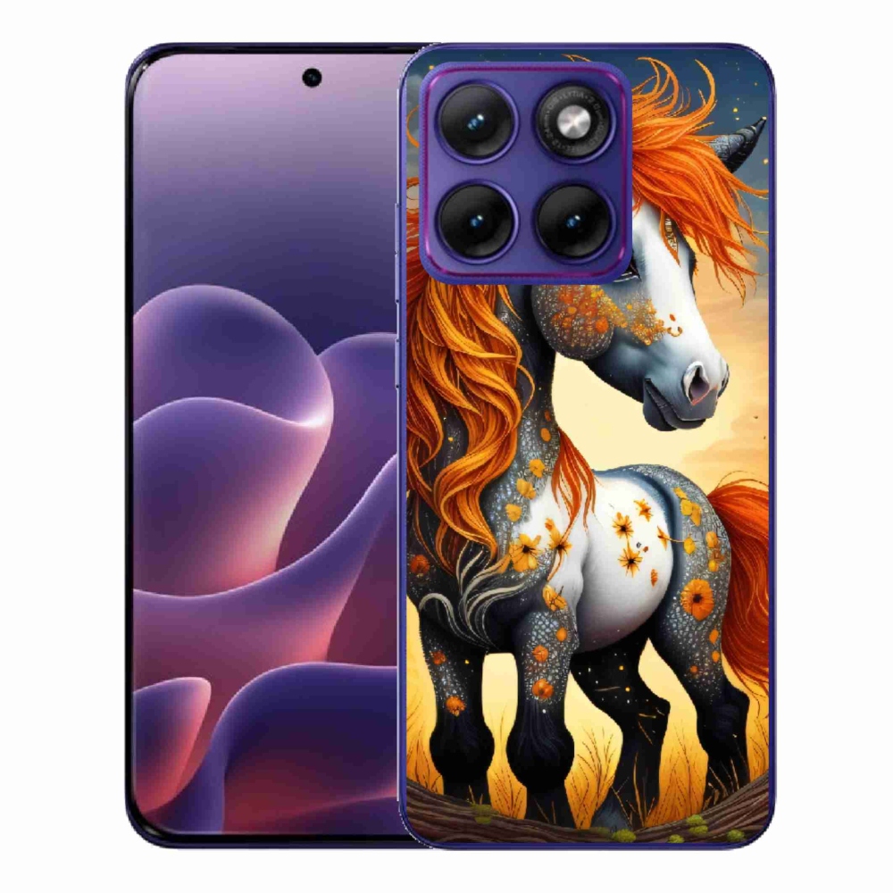 Gélový kryt mmCase na Motorola Edge 70 Fusion - farebný poník