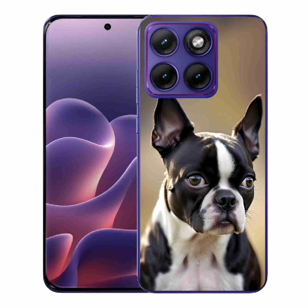 Gélový kryt mmCase na Motorola Edge 70 Fusion - bostonský teriér