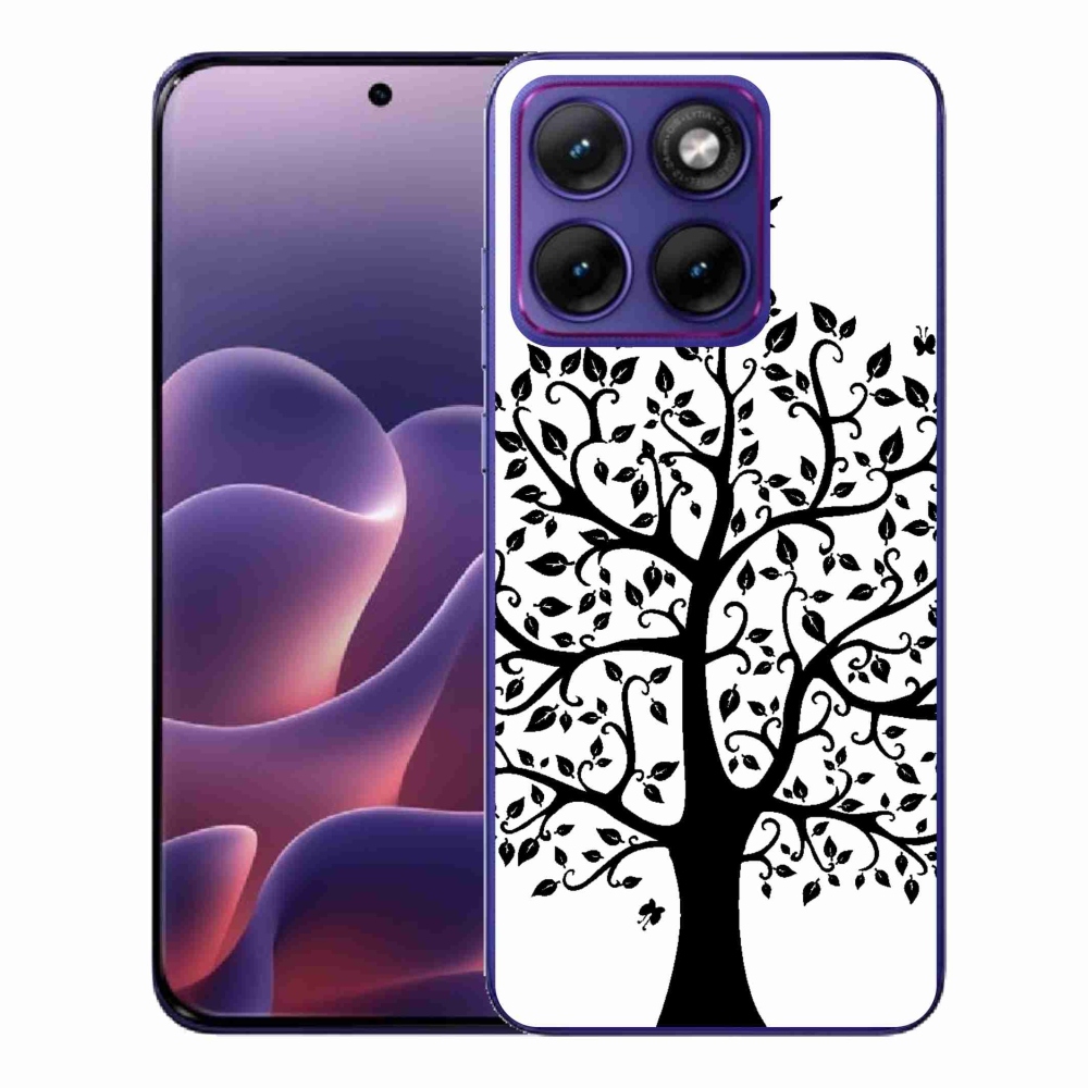 Gélový kryt mmCase na Motorola Edge 70 Fusion - čiernobiely strom