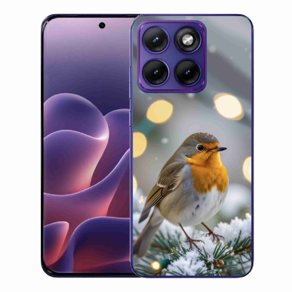 Gélový kryt mmCase na Motorola Edge 70 Fusion - červienka v zime