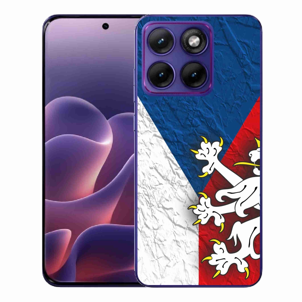 Gélový kryt mmCase na Motorola Edge 70 Fusion - česká vlajka 1
