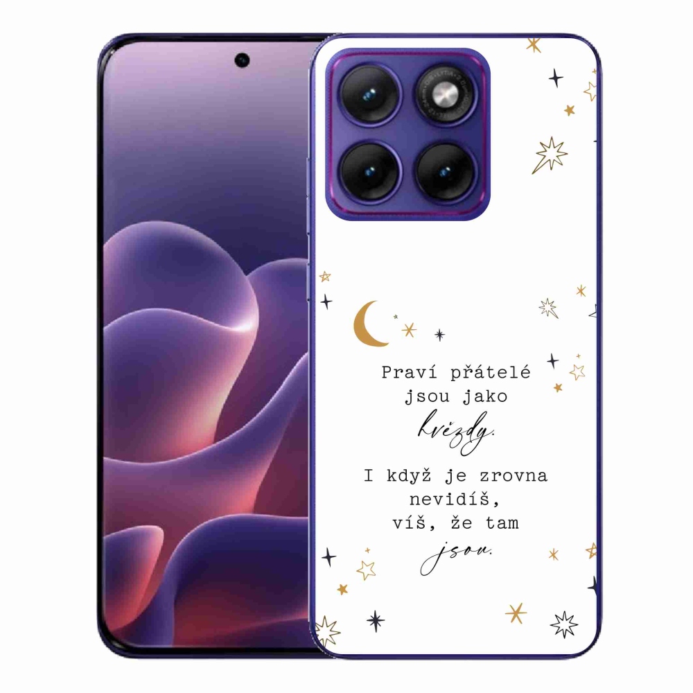 Gélový kryt mmCase na Motorola Edge 70 Fusion - citát 6 biele pozadie
