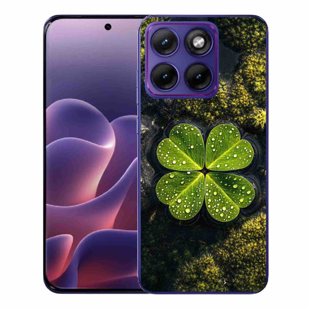 Gélový kryt mmCase na Motorola Edge 70 Fusion - štvorlístok