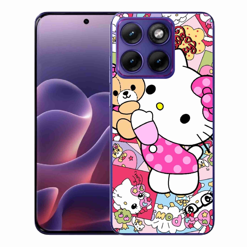 Gélový kryt mmCase na Motorola Edge 70 Fusion - cute kitty