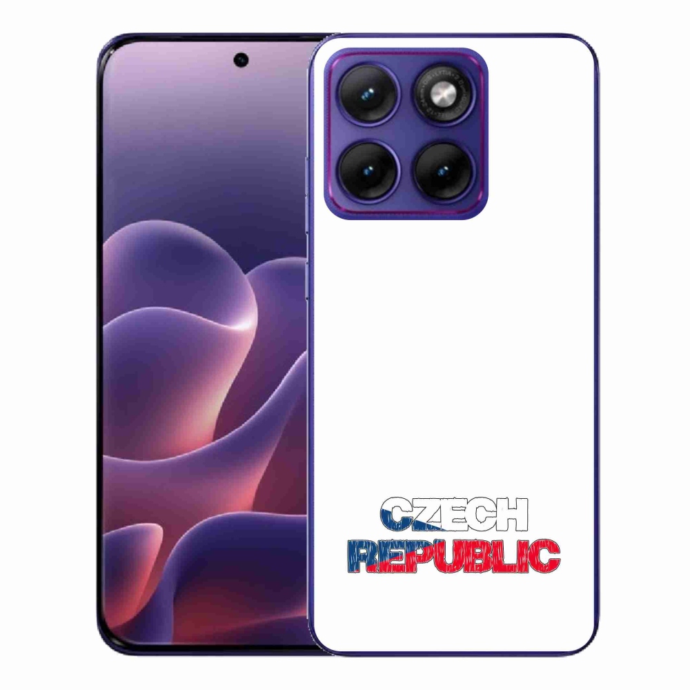 Gélový kryt mmCase na Motorola Edge 70 Fusion - Slovak Republic biele pozadie