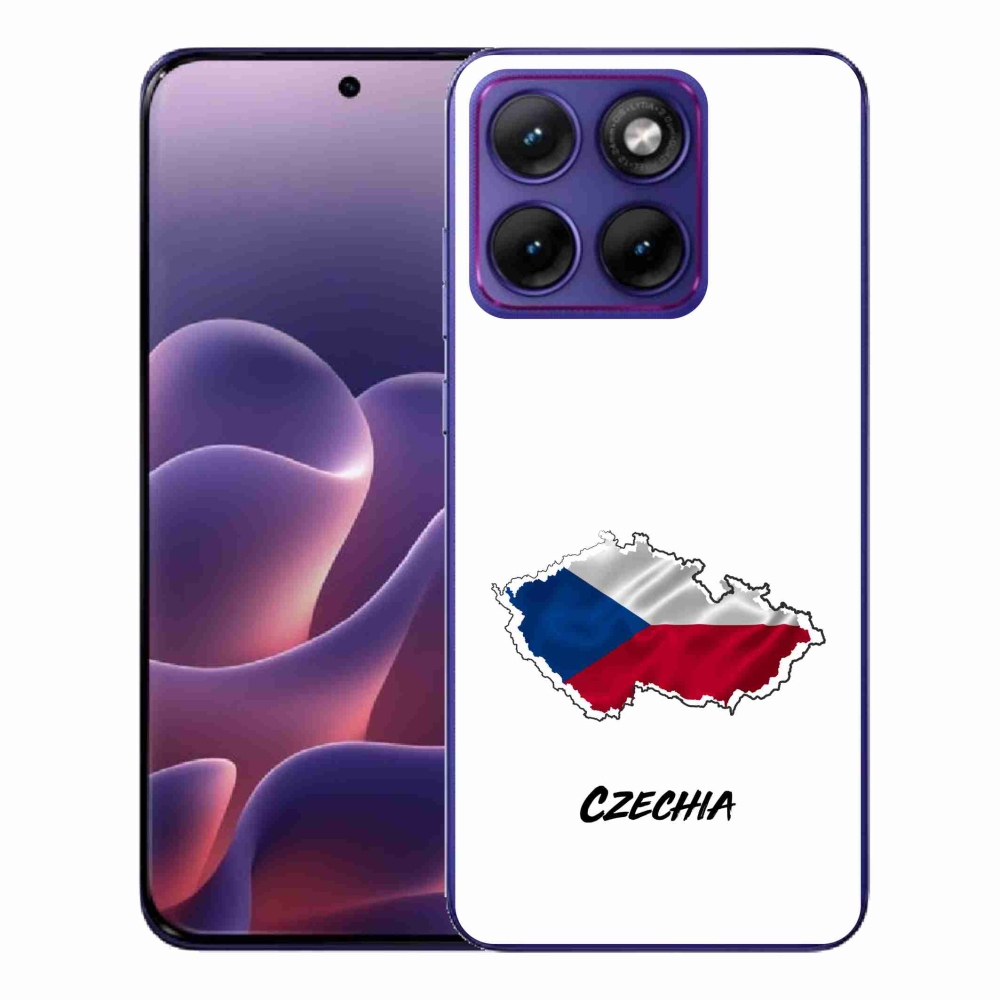 Gélový kryt mmCase na Motorola Edge 70 Fusion - Slovakia biele pozadie