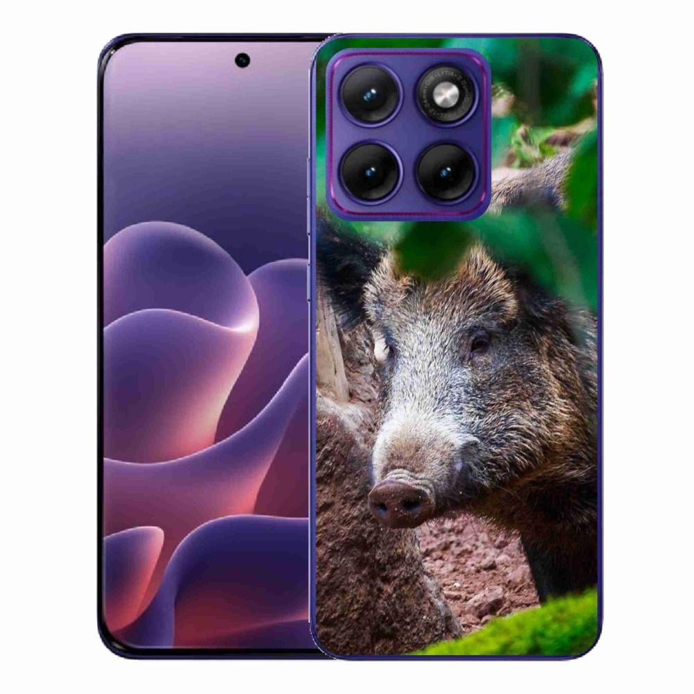 Gélový kryt mmCase na Motorola Edge 70 Fusion - divoké prasa