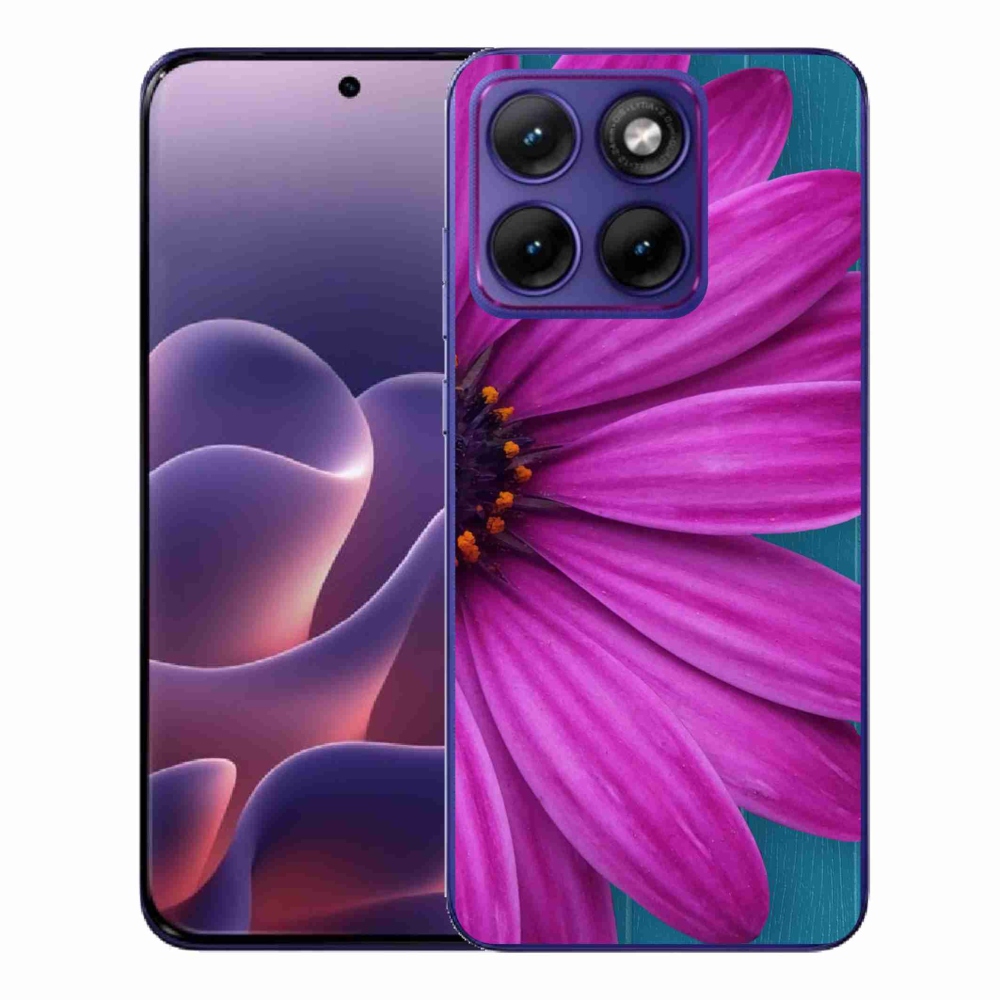 Gélový kryt mmCase na Motorola Edge 70 Fusion - fialová margaréta