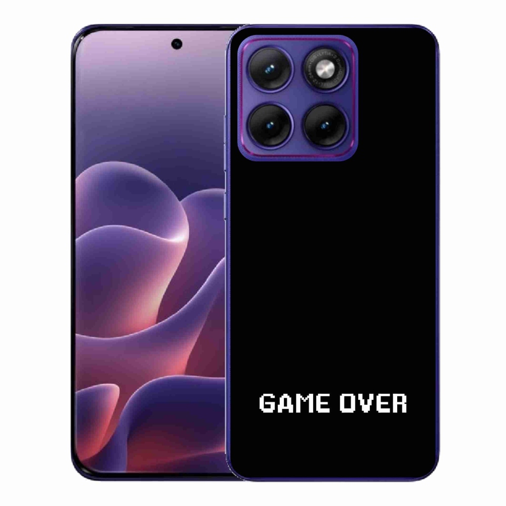 Gélový kryt mmCase na Motorola Edge 70 Fusion - game over čierne pozadie