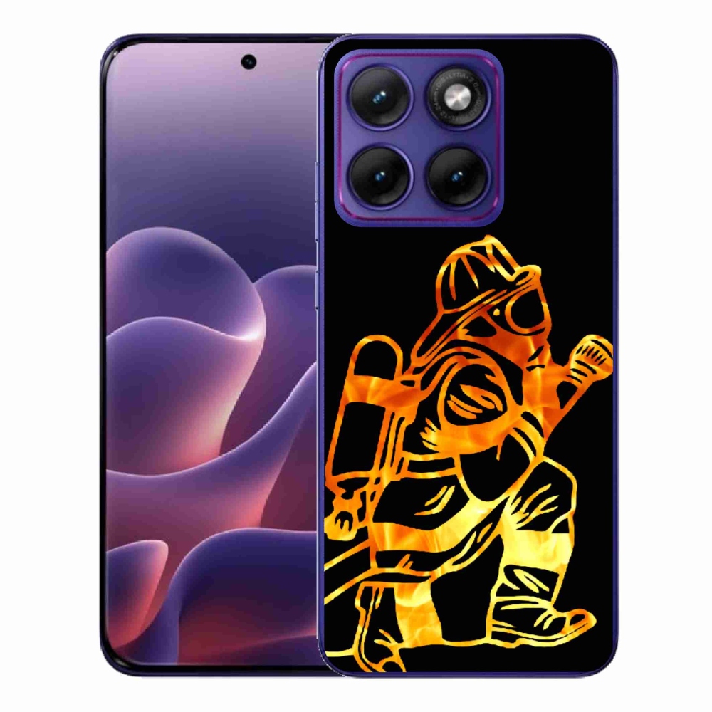 Gélový kryt mmCase na Motorola Edge 70 Fusion - hasič 1