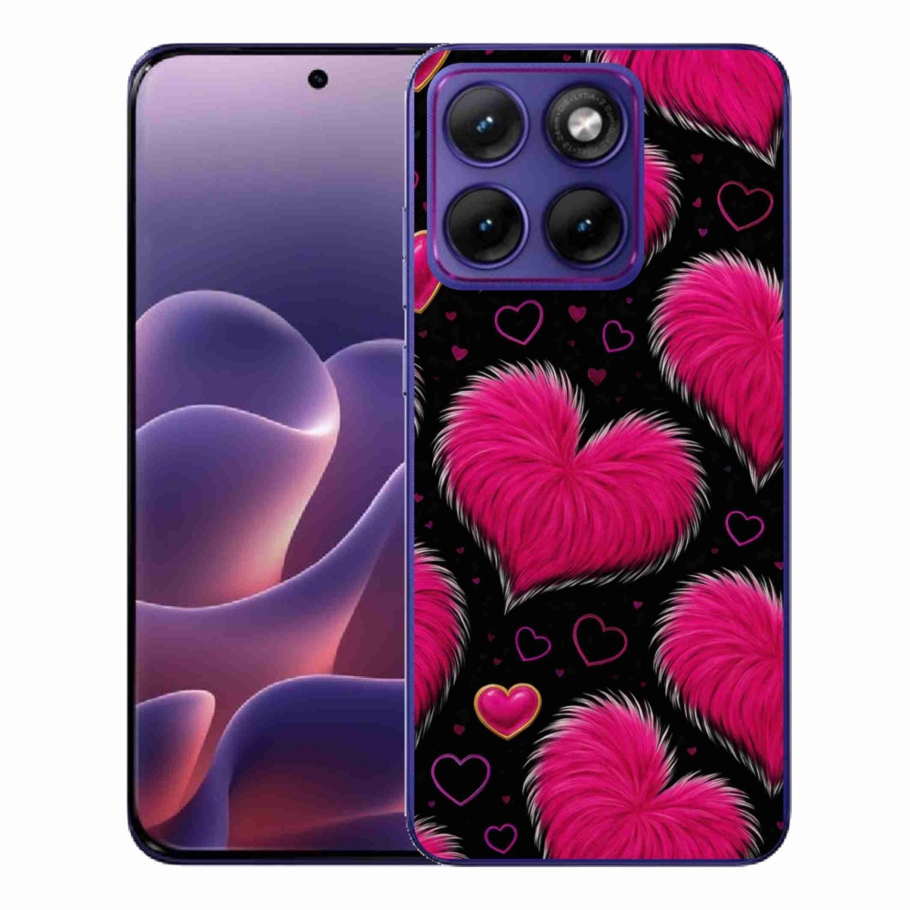 Gélový kryt mmCase na Motorola Edge 70 Fusion - hebké srdce