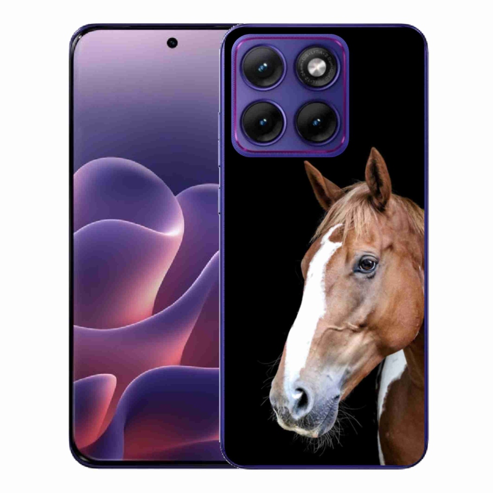Gélový kryt mmCase na Motorola Edge 70 Fusion - hnedý kôň 3