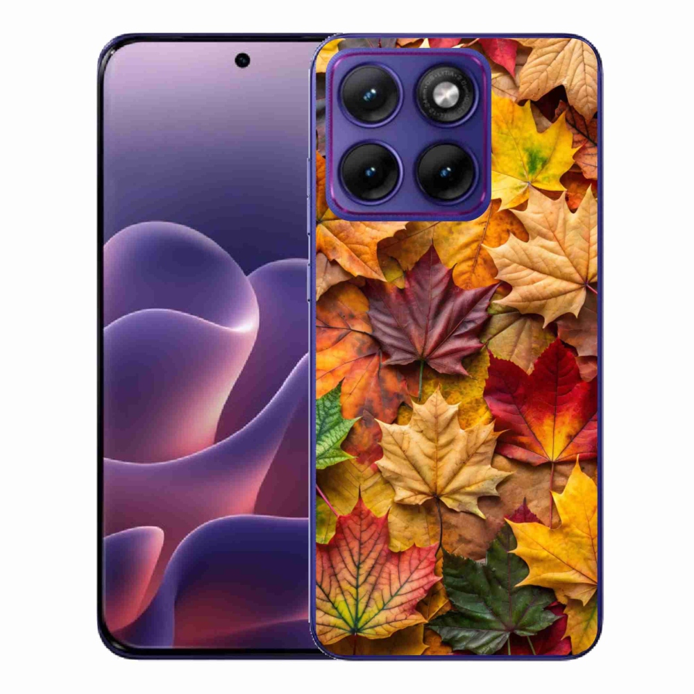 Gélový kryt mmCase na Motorola Edge 70 Fusion - javorové listy 2