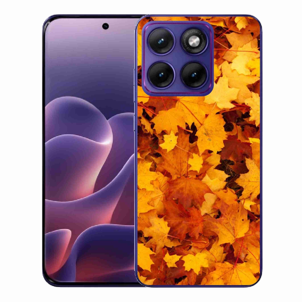 Gélový kryt mmCase na Motorola Edge 70 Fusion - javorové listy