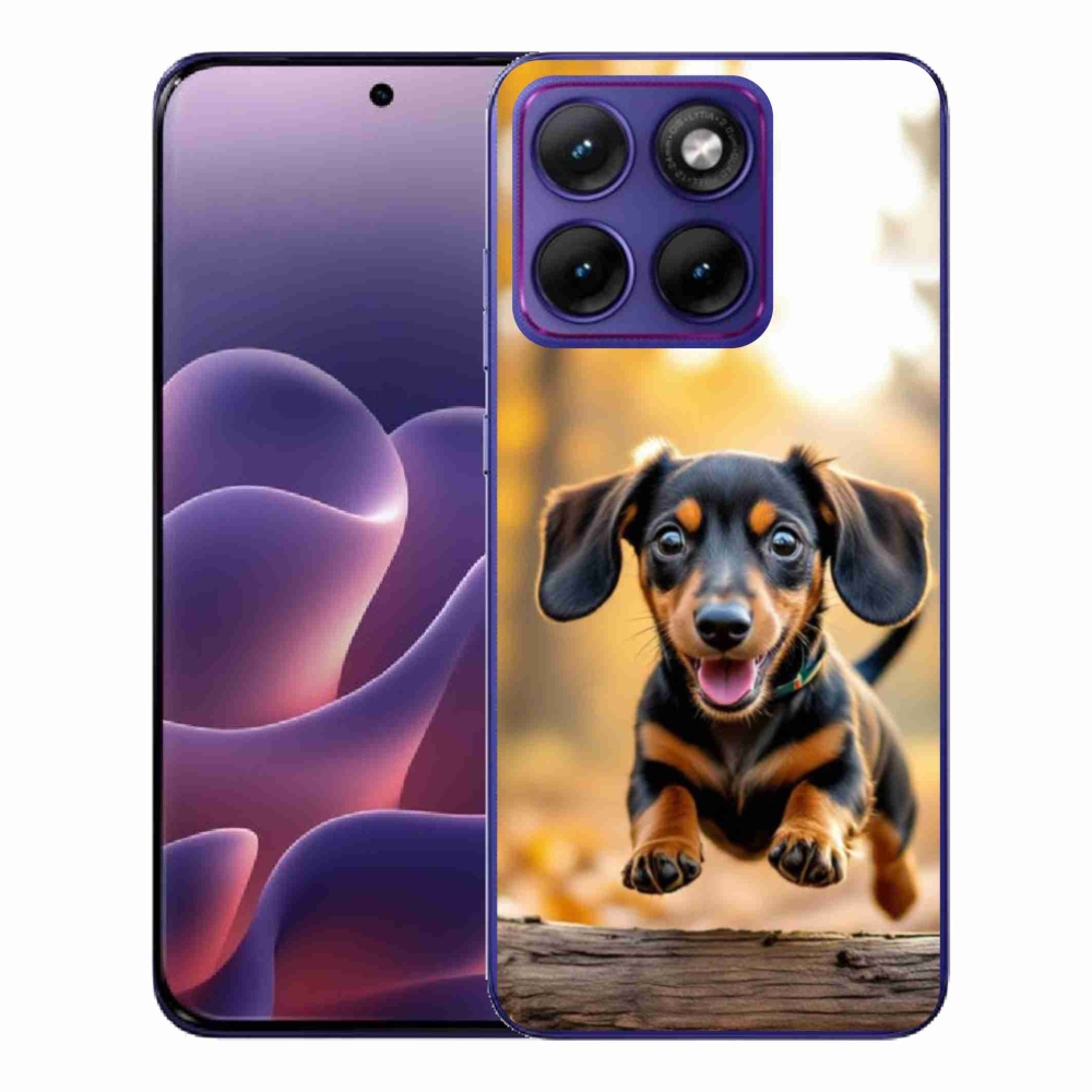 Gélový kryt mmCase na Motorola Edge 70 Fusion - jazvečík 2