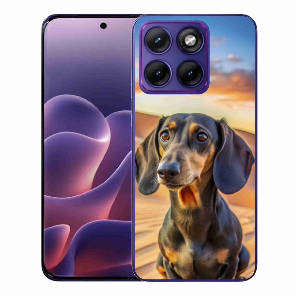 Gélový kryt mmCase na Motorola Edge 70 Fusion - jazvečík 3