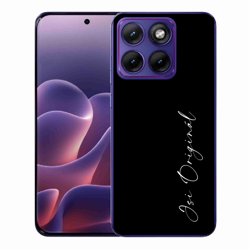 Gélový kryt mmCase na Motorola Edge 70 Fusion - si originál čierne pozadie