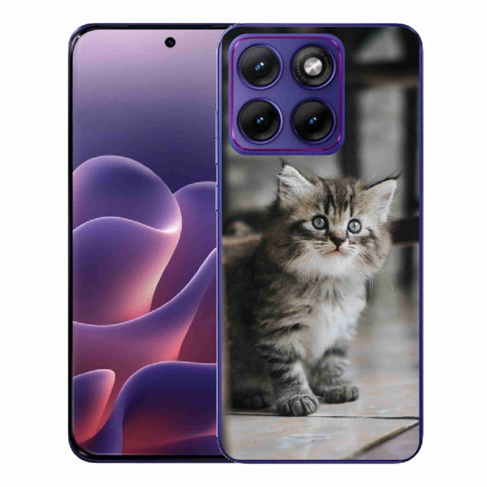 Gélový kryt mmCase na Motorola Edge 70 Fusion - mačiatko