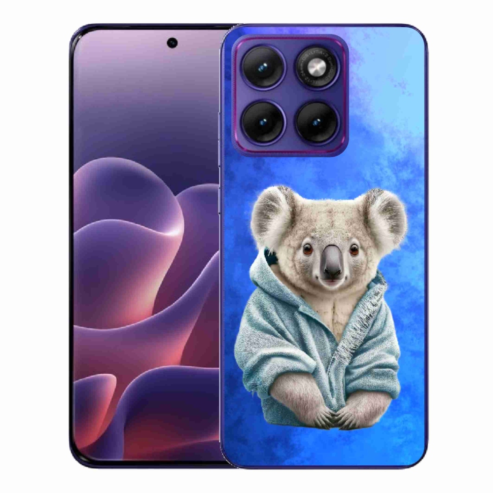Gélový kryt mmCase na Motorola Edge 70 Fusion - koala vo svetri