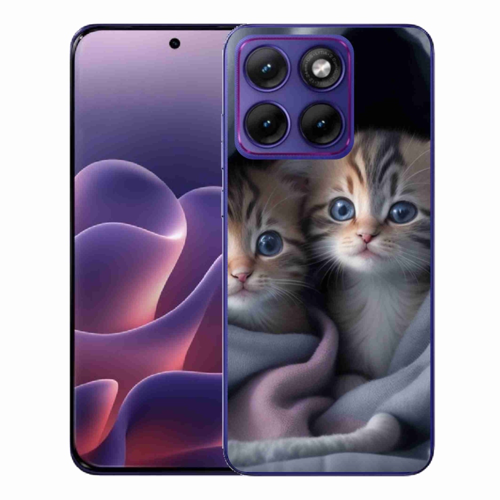 Gélový kryt mmCase na Motorola Edge 70 Fusion - mačacie duo 2