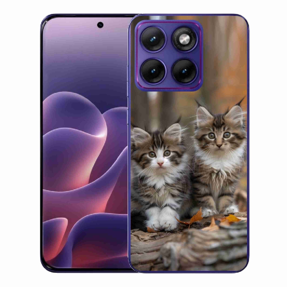 Gélový kryt mmCase na Motorola Edge 70 Fusion - mačacie duo 3