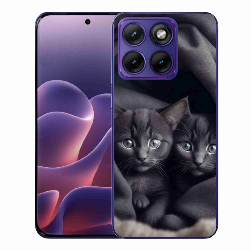 Gélový kryt mmCase na Motorola Edge 70 Fusion - mačacie duo