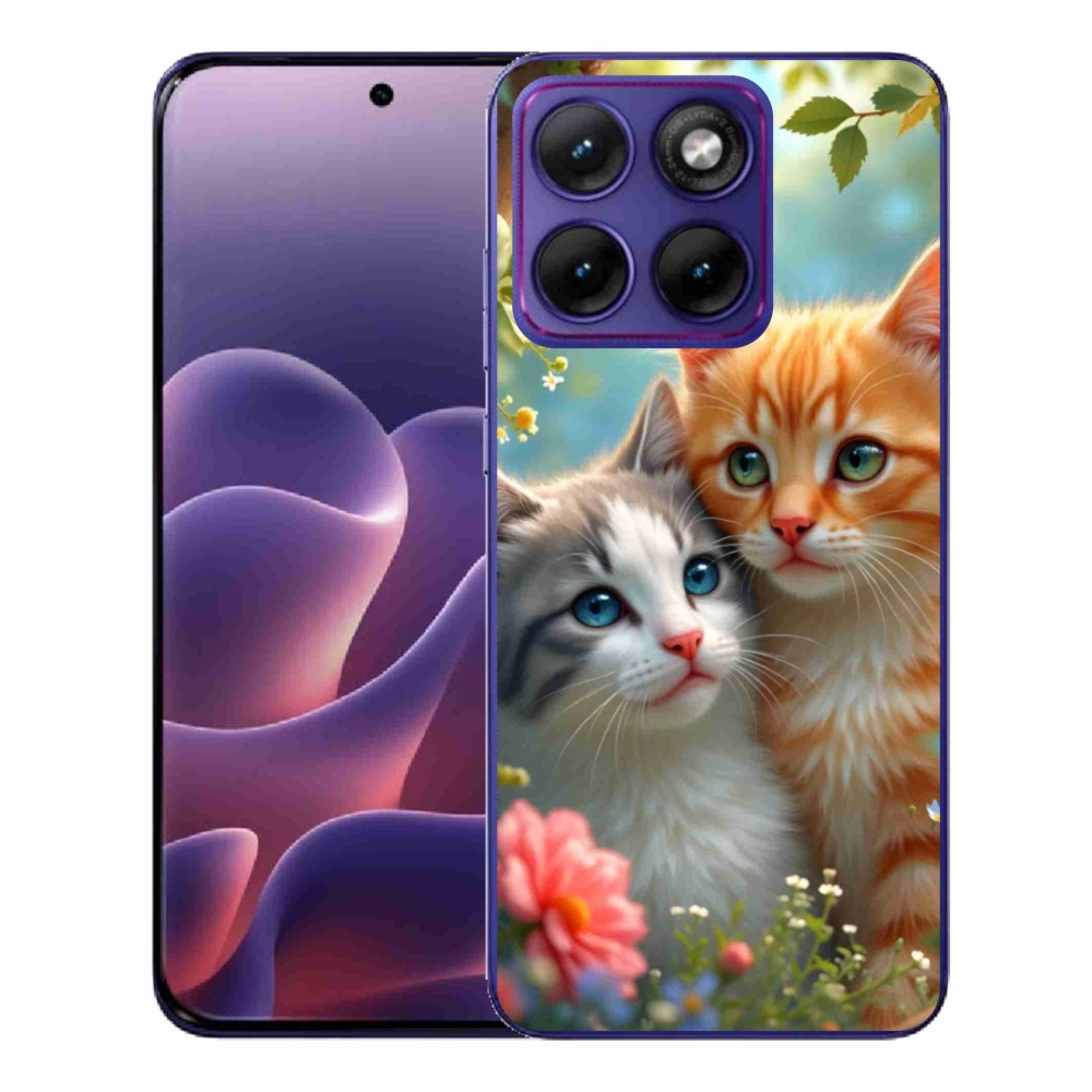 Gélový kryt mmCase na Motorola Edge 70 Fusion - mačacia láska 2