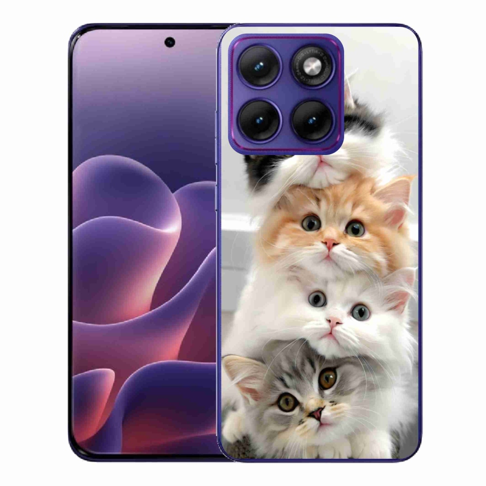 Gélový kryt mmCase na Motorola Edge 70 Fusion - mačacia partia