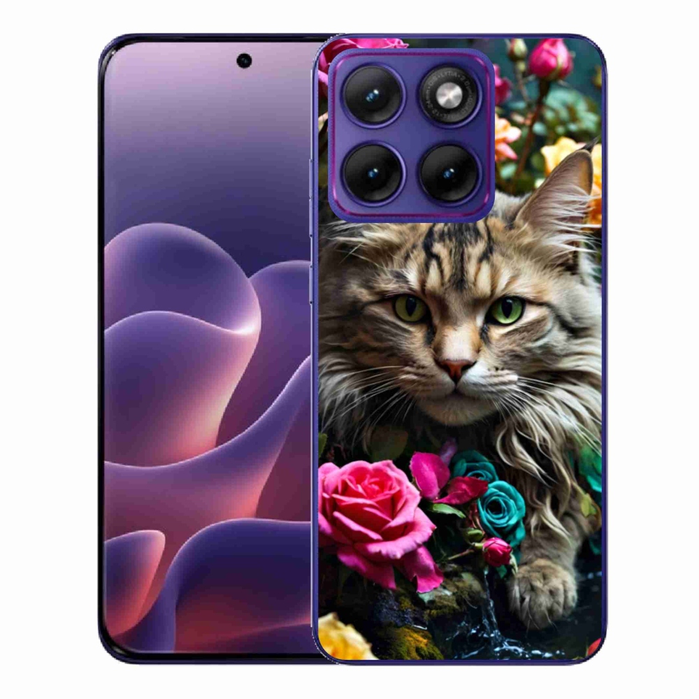 Gélový kryt mmCase na Motorola Edge 70 Fusion - mačacie pohľad 2