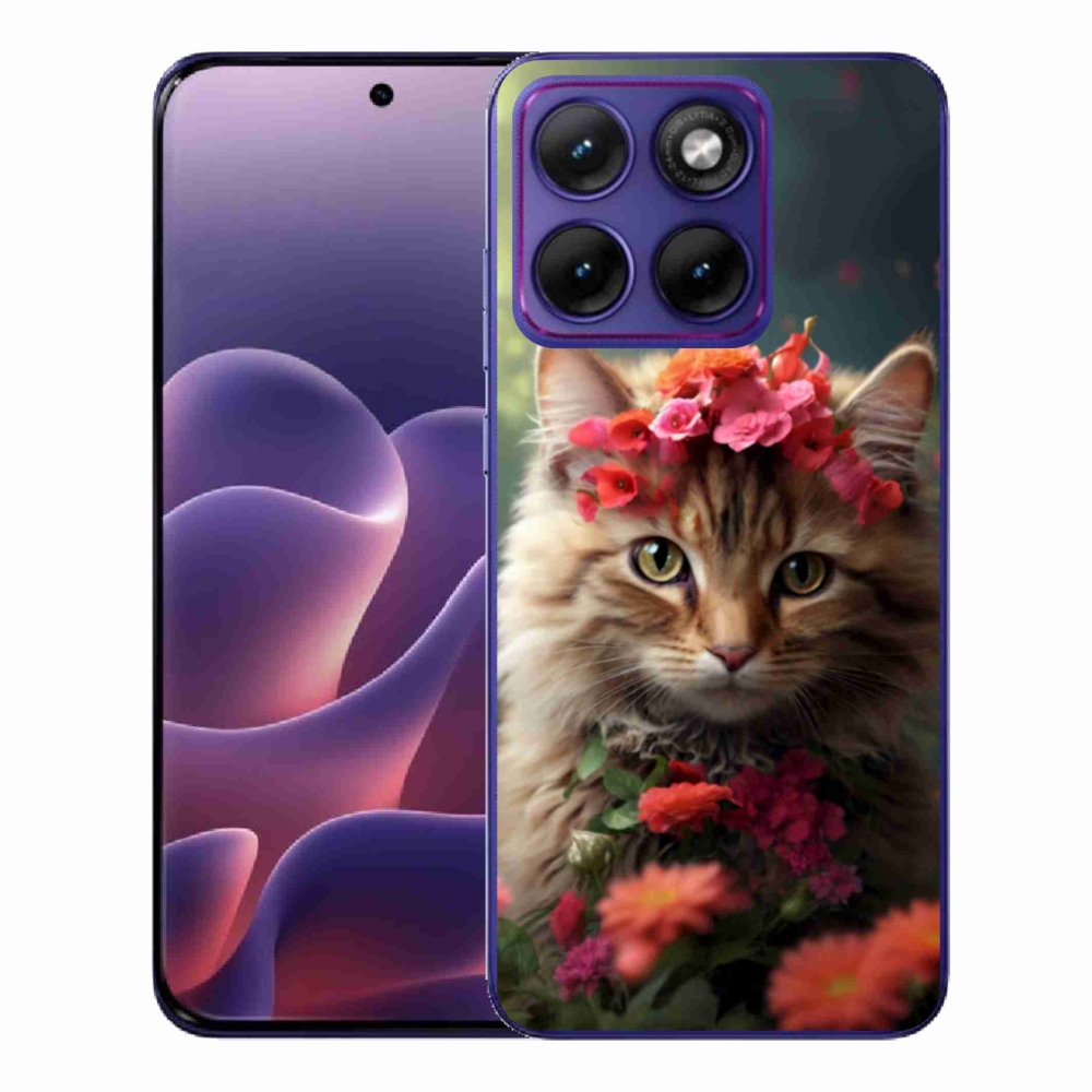 Gélový kryt mmCase na Motorola Edge 70 Fusion - mačacia princezná