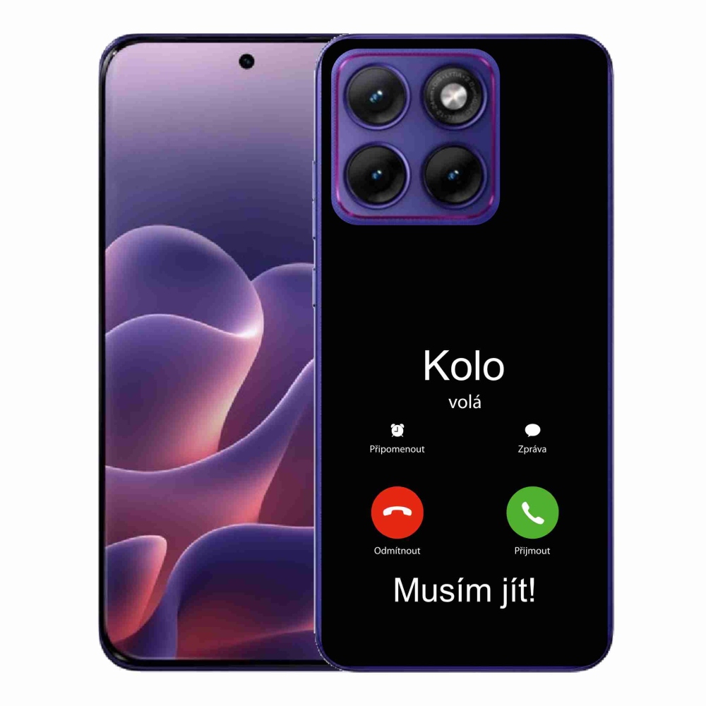 Gélový kryt mmCase na Motorola Edge 70 Fusion - bicykel volá čierne pozadie