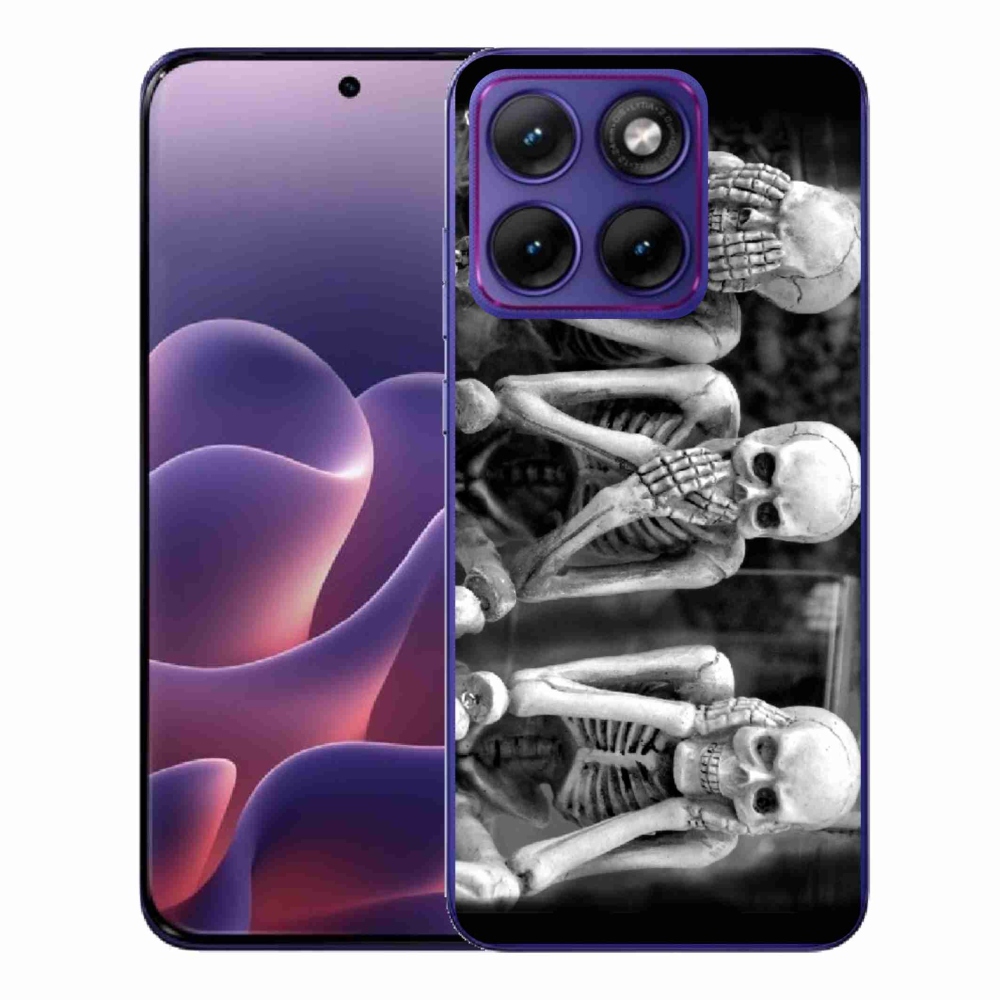 Gélový kryt mmCase na Motorola Edge 70 Fusion - kostlivci