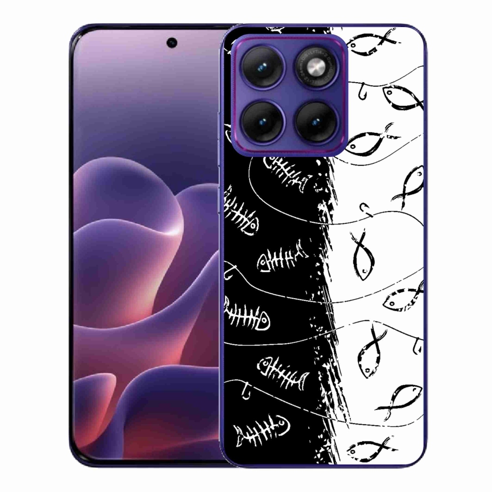 Gélový kryt mmCase na Motorola Edge 70 Fusion - kostry a rybky
