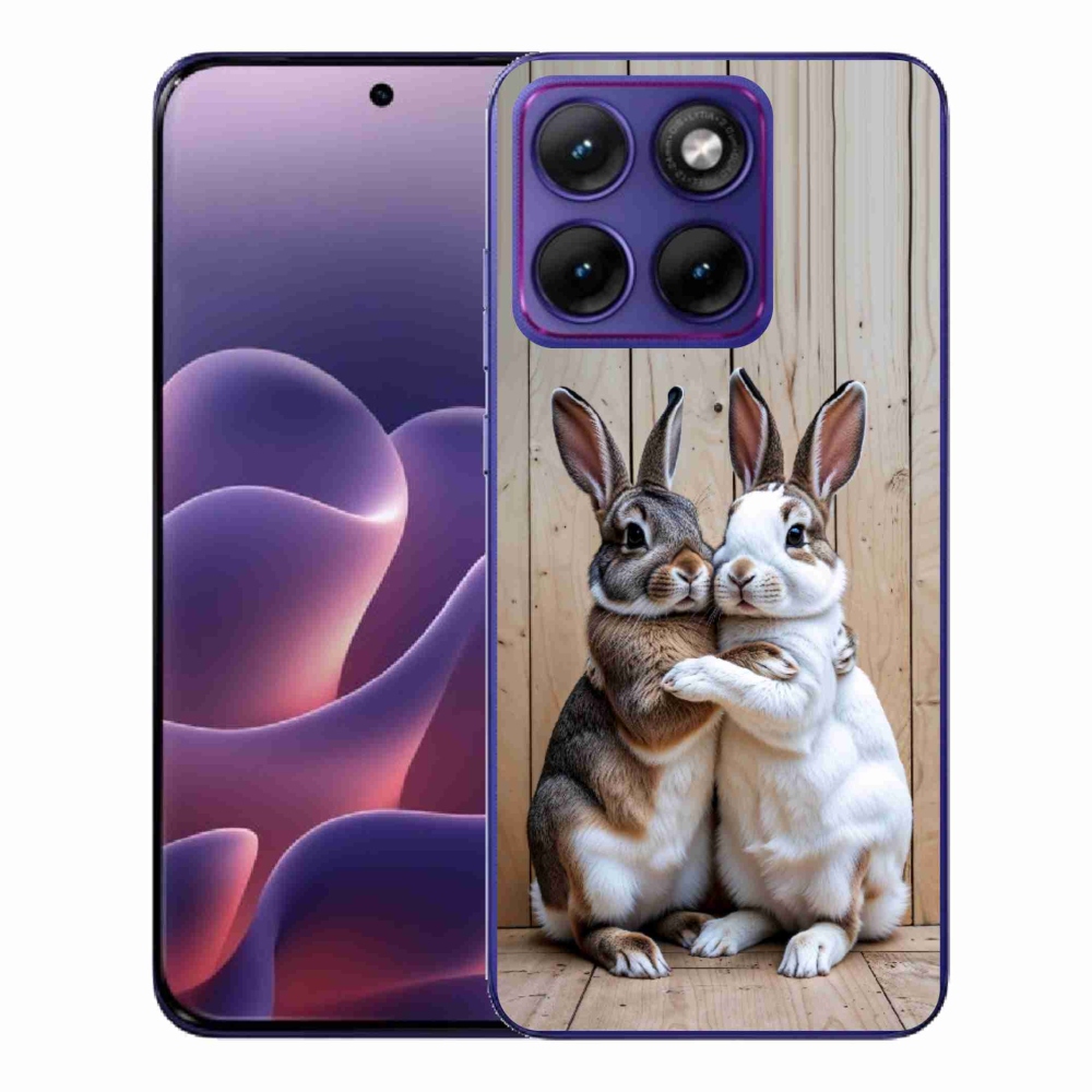 Gélový kryt mmCase na Motorola Edge 70 Fusion - králičie pár
