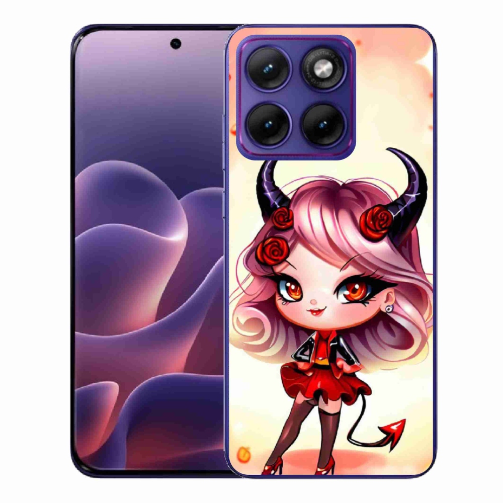 Gélový kryt mmCase na Motorola Edge 70 Fusion - kreslená čertica