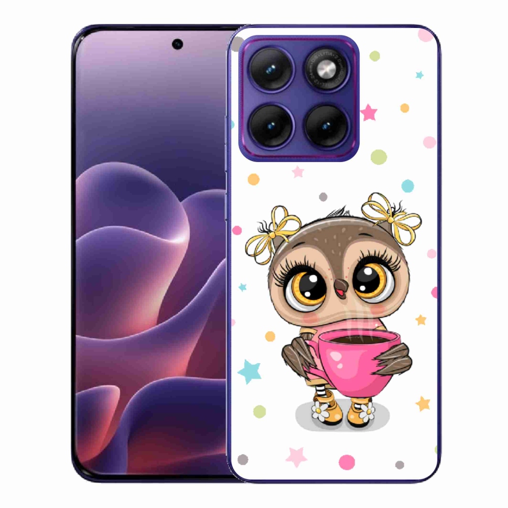 Gélový kryt mmCase na Motorola Edge 70 Fusion - kreslená sovička