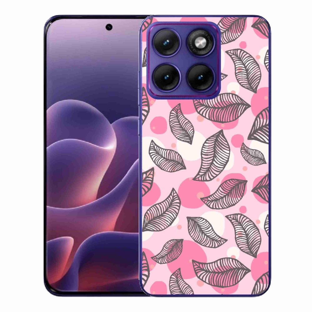 Gélový kryt mmCase na Motorola Edge 70 Fusion - kreslené padajúce listy