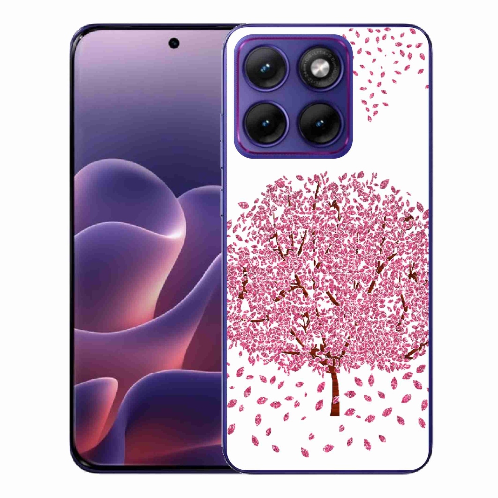 Gélový kryt mmCase na Motorola Edge 70 Fusion - kreslený strom s listami