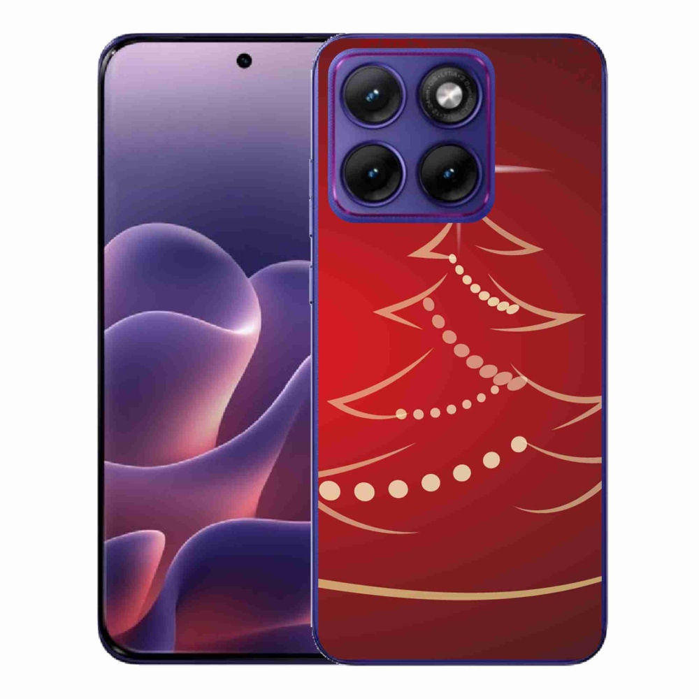 Gélový kryt mmCase na Motorola Edge 70 Fusion - kreslený vianočný stromček