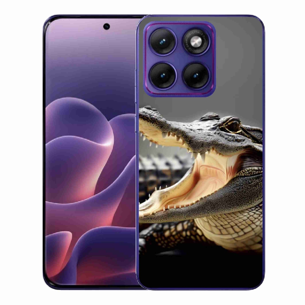 Gélový kryt mmCase na Motorola Edge 70 Fusion - krokodíl