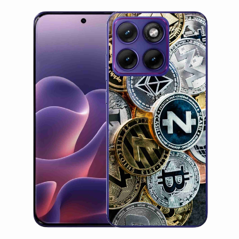 Gélový kryt mmCase na Motorola Edge 70 Fusion - kryptomeny