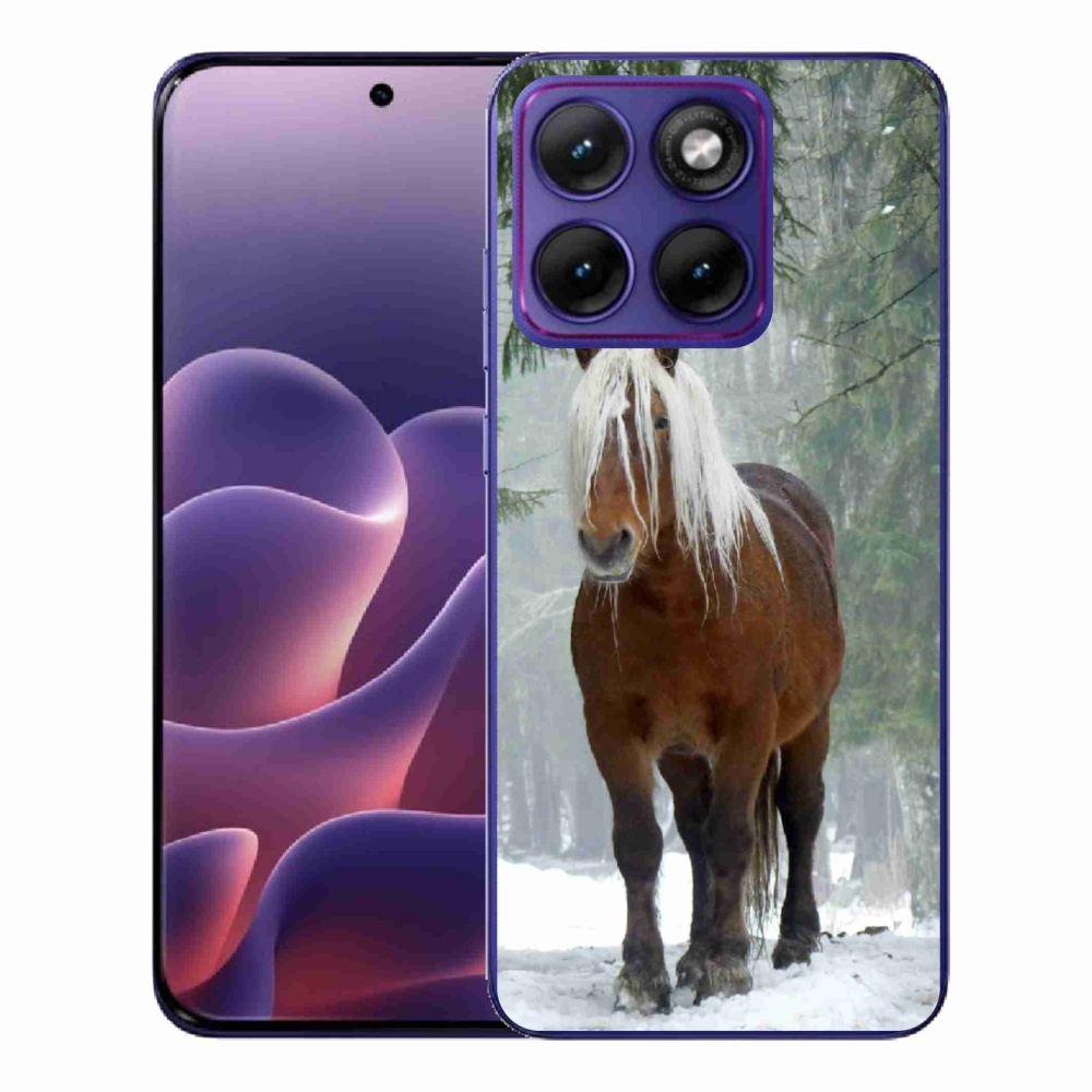 Gélový kryt mmCase na Motorola Edge 70 Fusion - kôň v lese