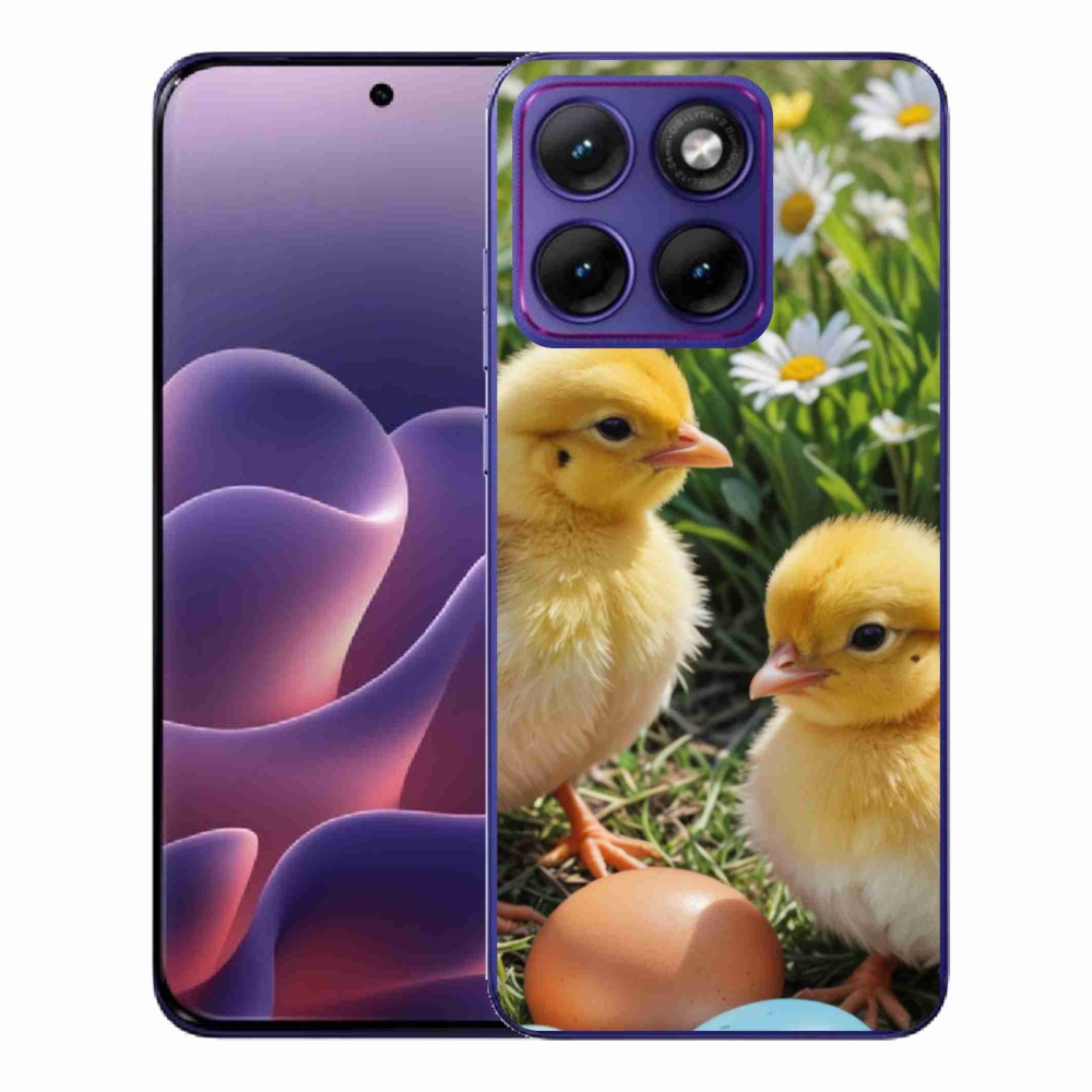 Gélový kryt mmCase na Motorola Edge 70 Fusion - kuriatka