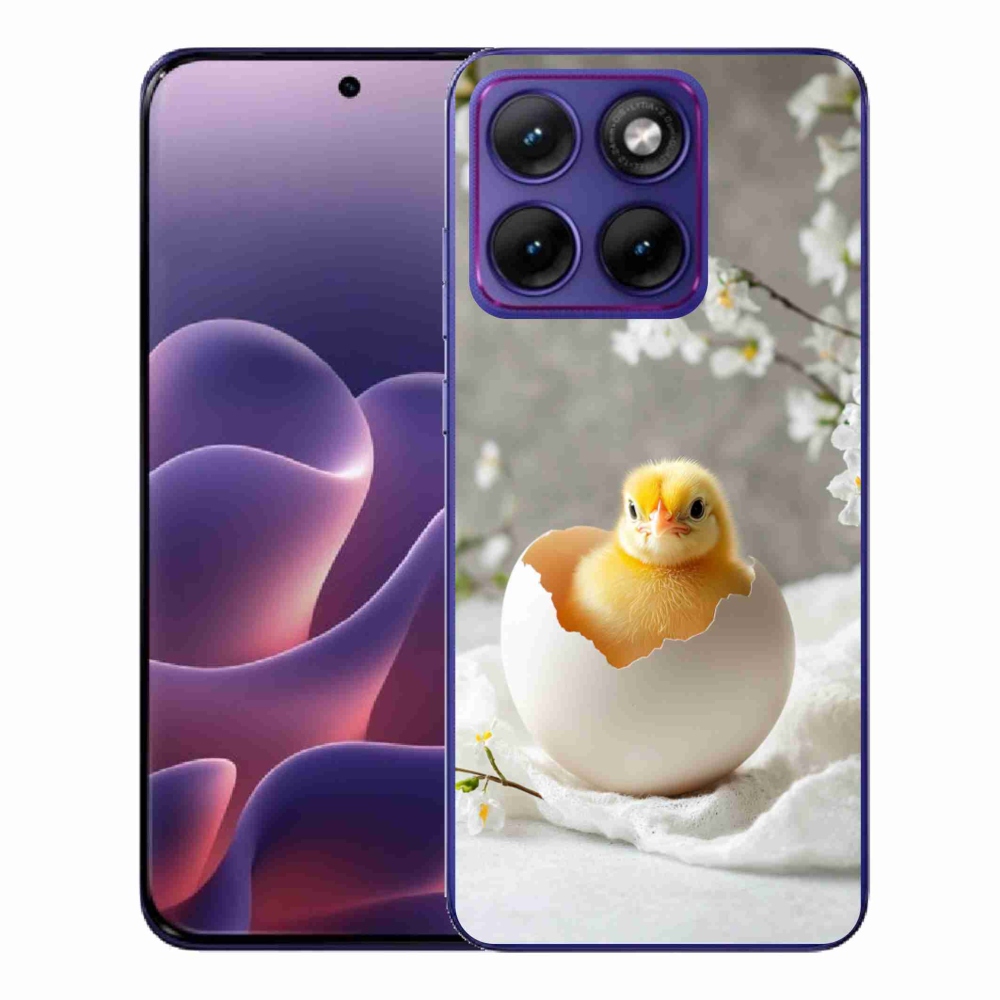 Gélový kryt mmCase na Motorola Edge 70 Fusion - kuriatko