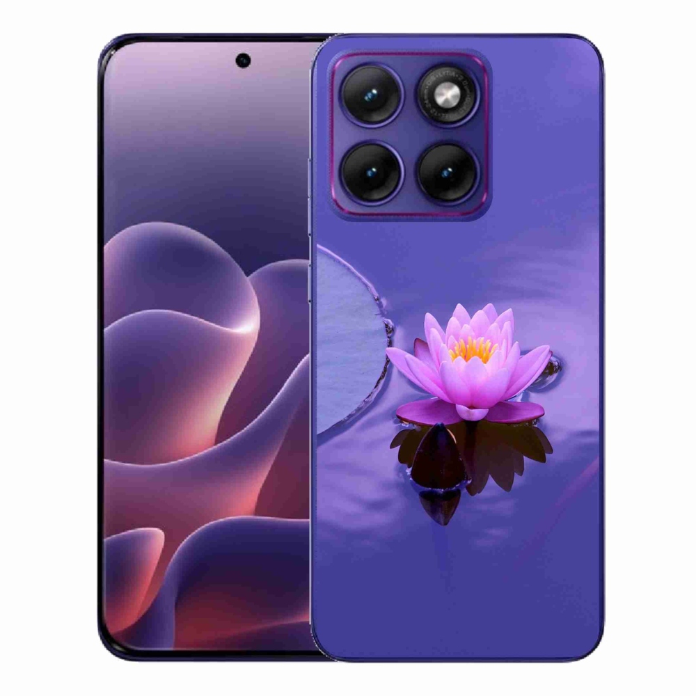 Gélový kryt mmCase na Motorola Edge 70 Fusion - kvet na hladine