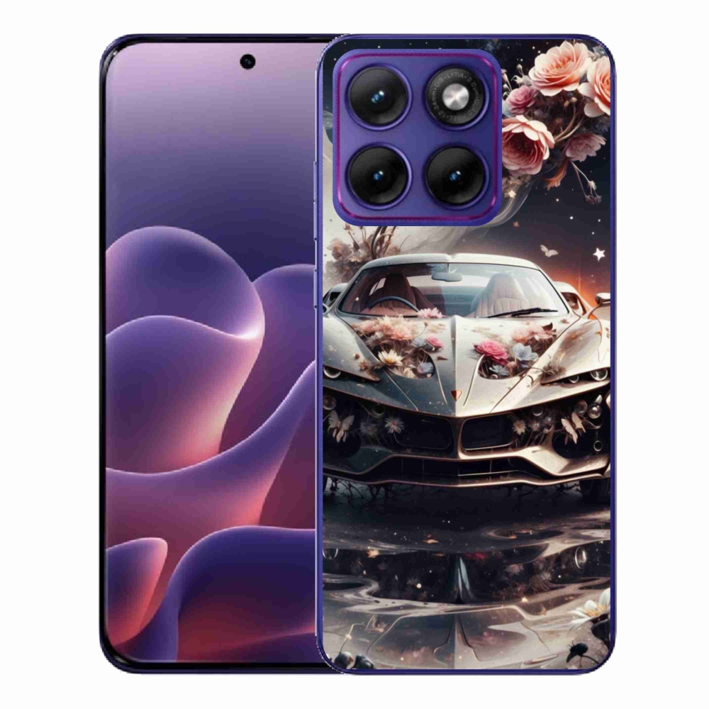 Gélový kryt mmCase na Motorola Edge 70 Fusion - kvetinové športové vozidlo